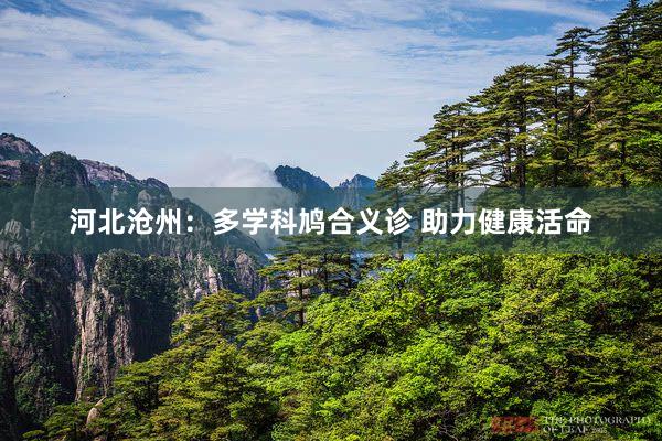 河北沧州：多学科鸠合义诊 助力健康活命