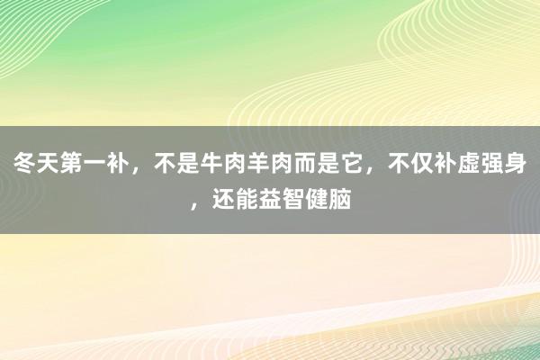 冬天第一补，不是牛肉羊肉而是它，不仅补虚强身，还能益智健脑